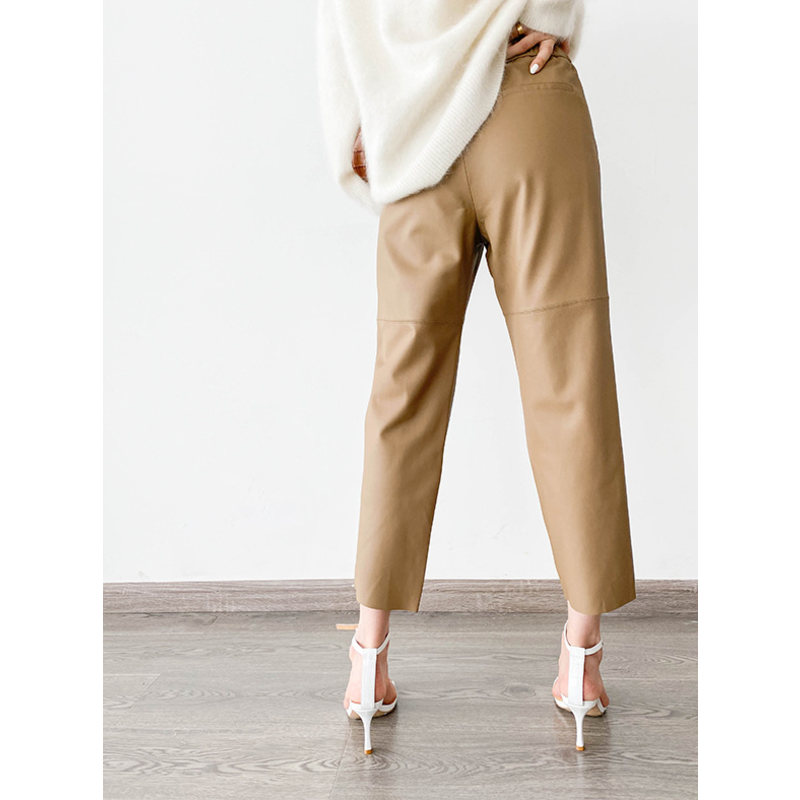 Pantalon en cuir Sloane