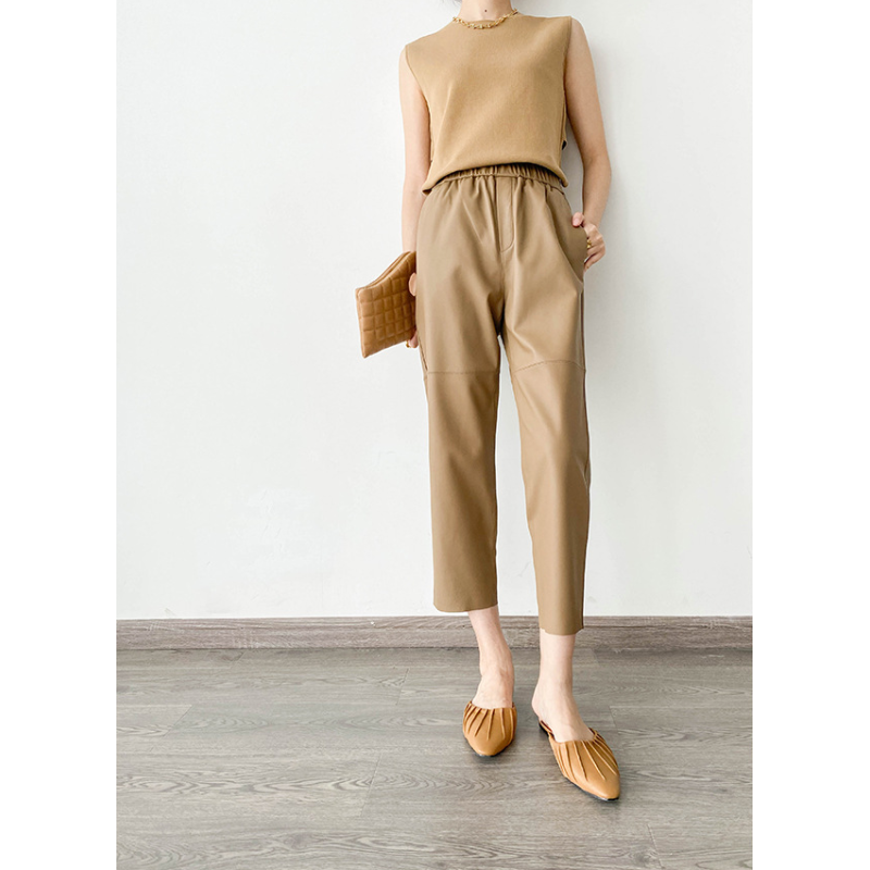 Pantalon en cuir Sloane