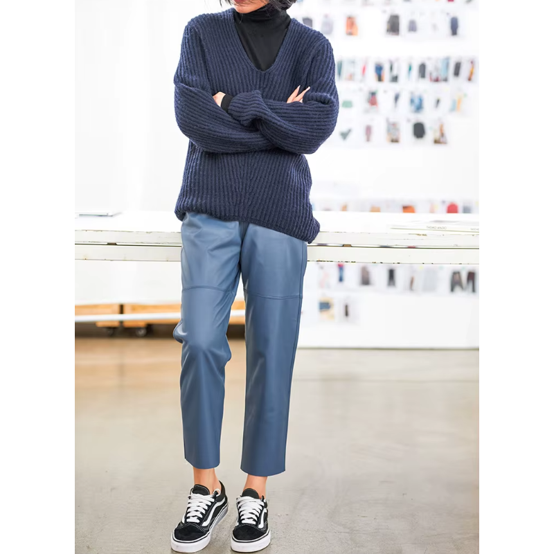 Pantalon en cuir Sloane
