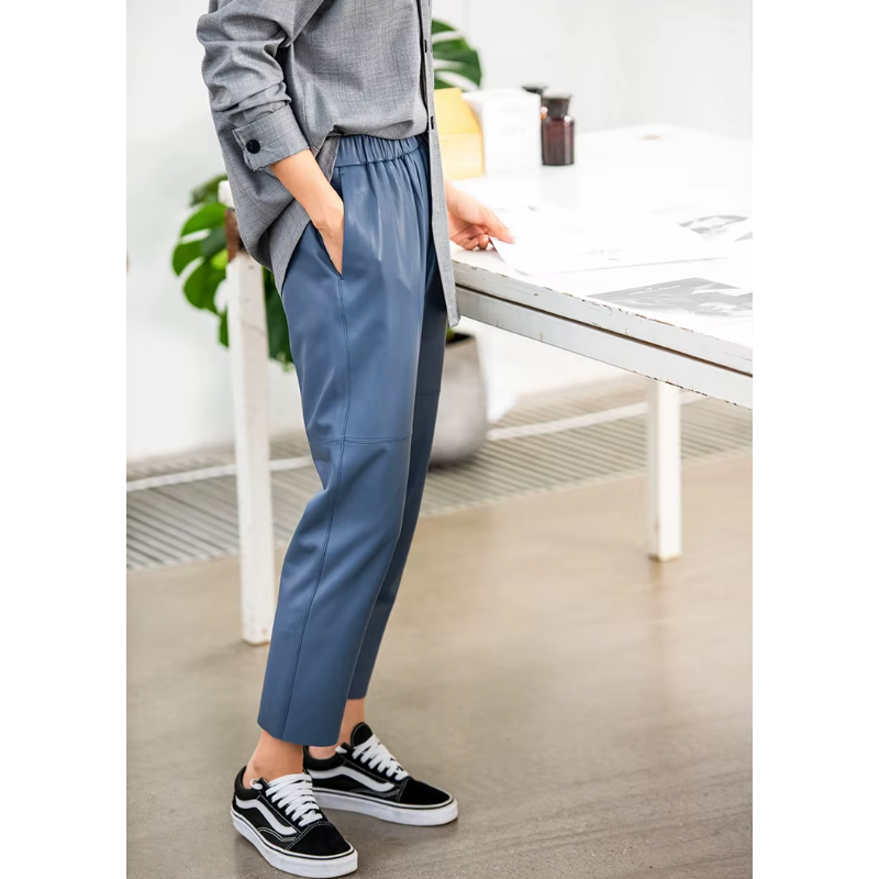 Pantalon en cuir Sloane