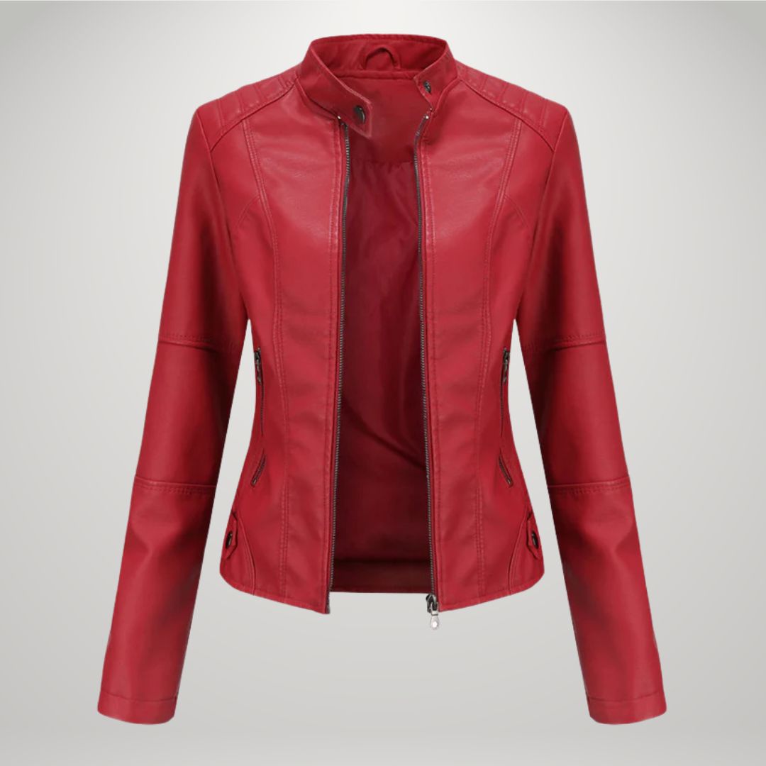 LUCYNA | Veste en simili cuir