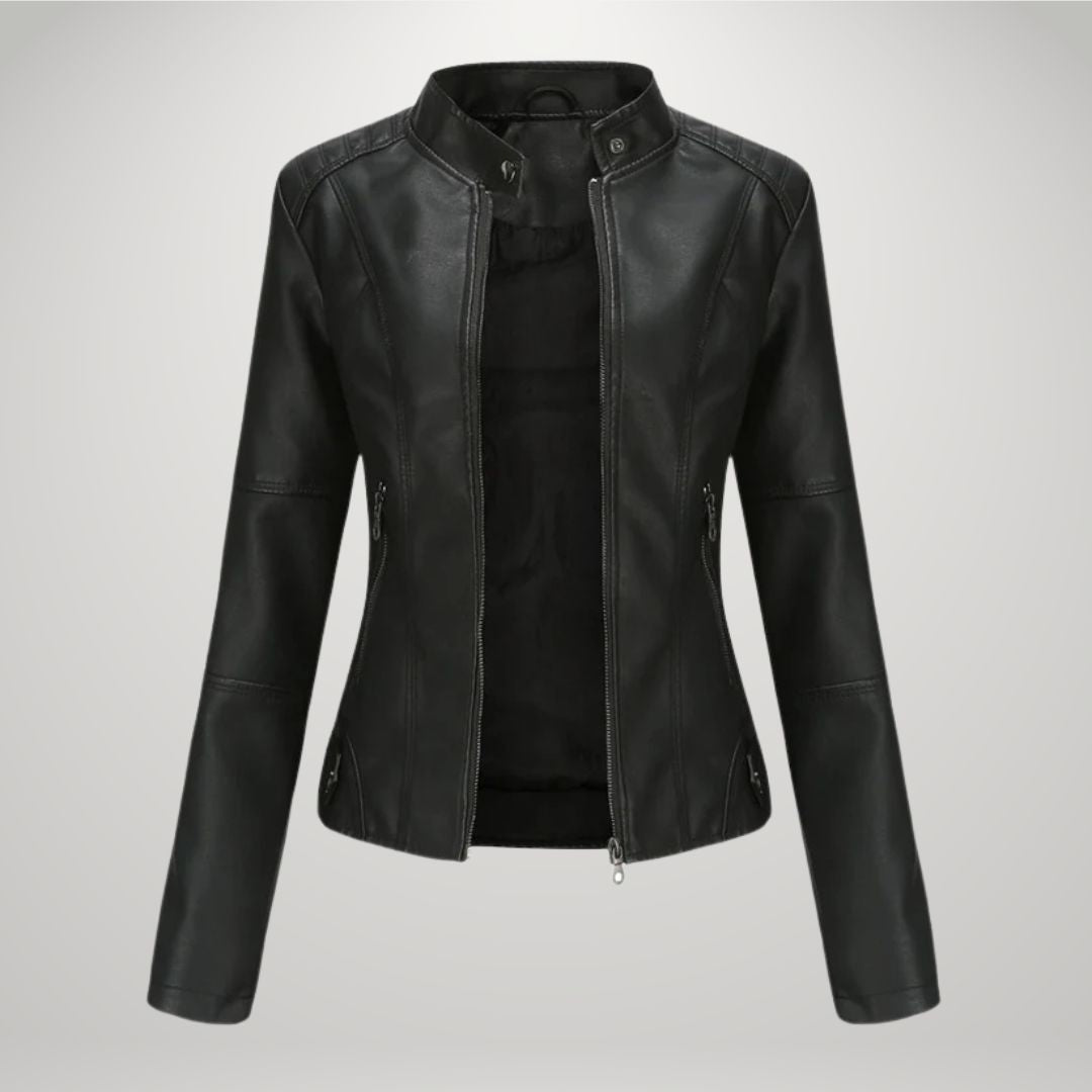 LUCYNA | Veste en simili cuir