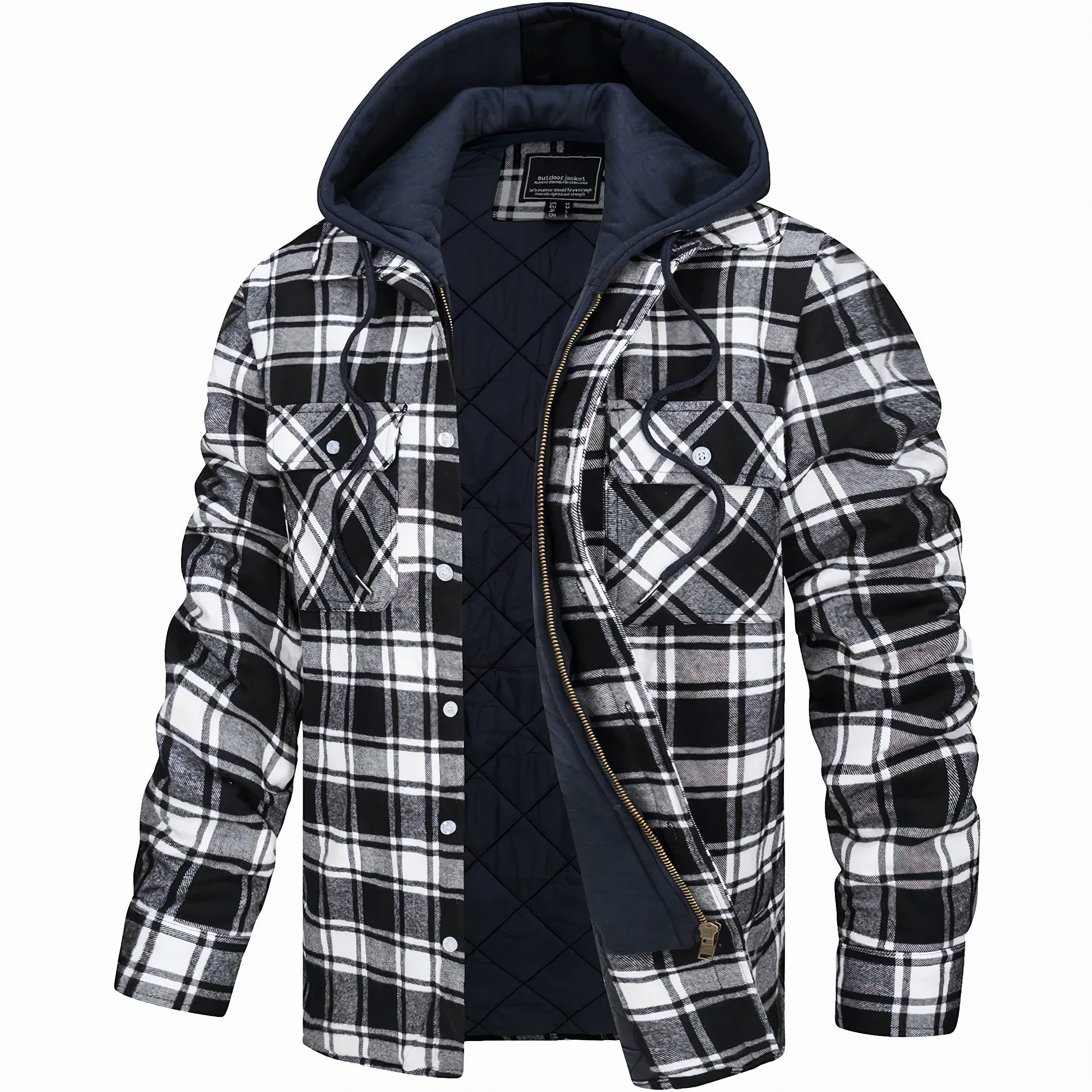 Karl™ | Veste à carreaux avec fermeture éclair