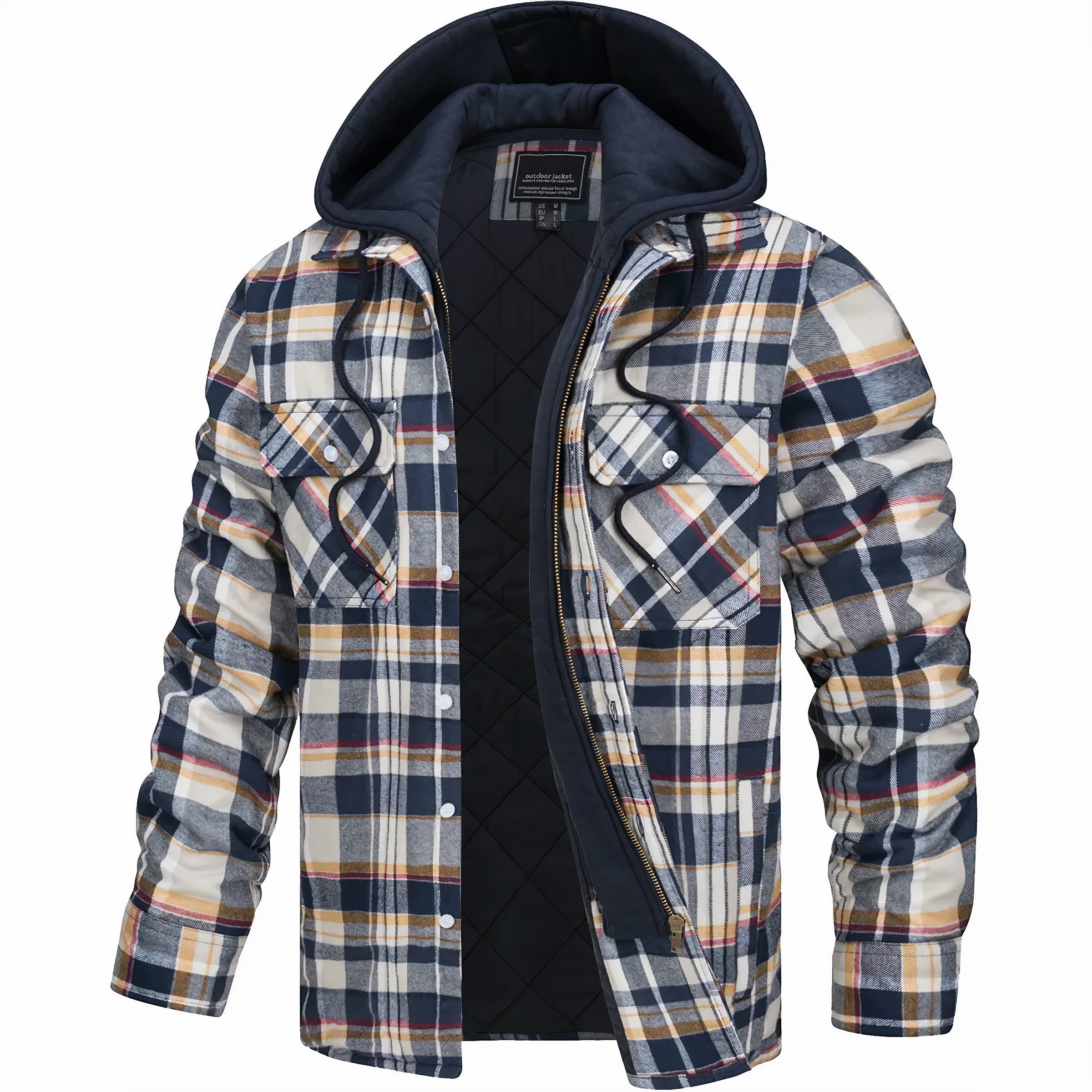 Karl™ | Veste à carreaux avec fermeture éclair