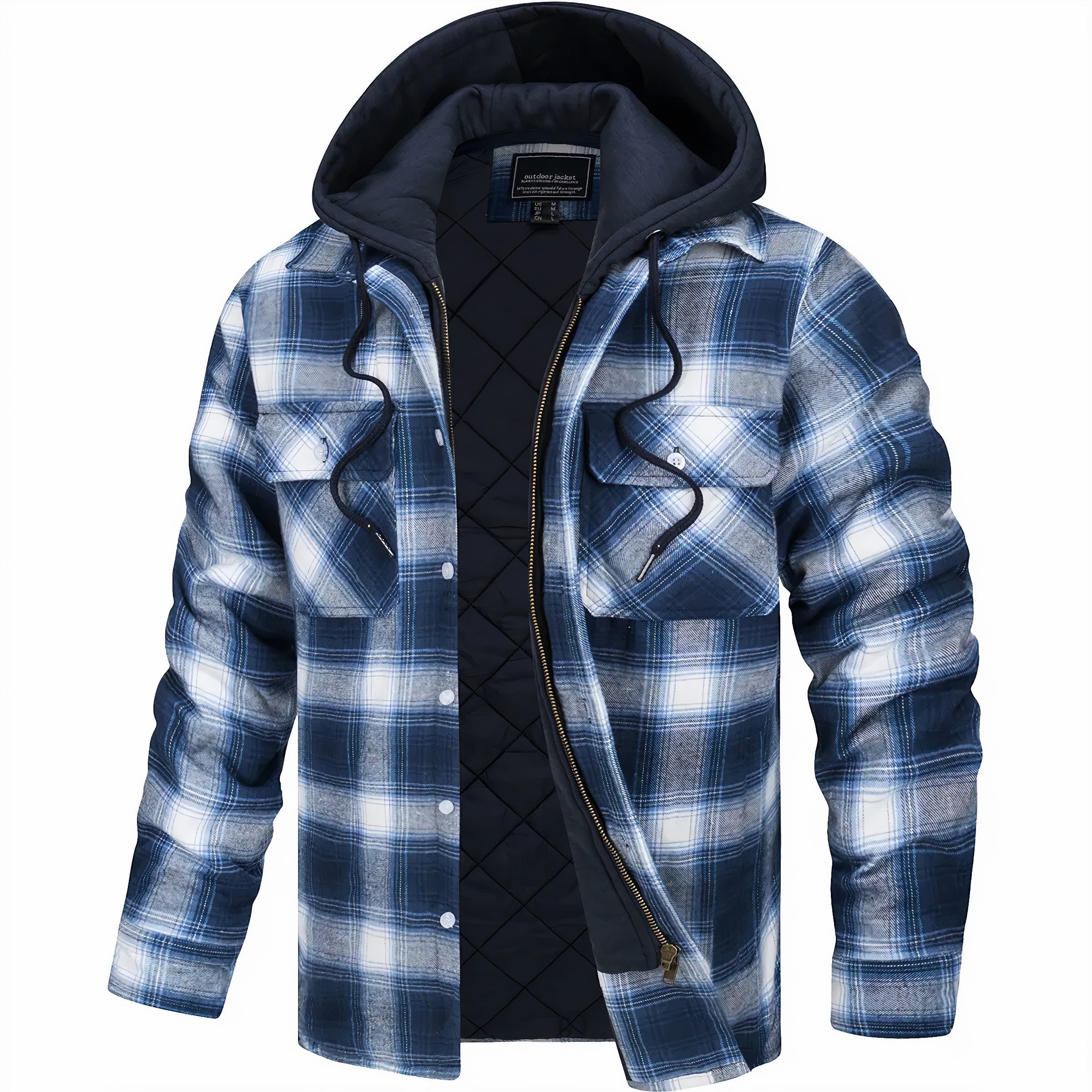 Karl™ | Veste à carreaux avec fermeture éclair