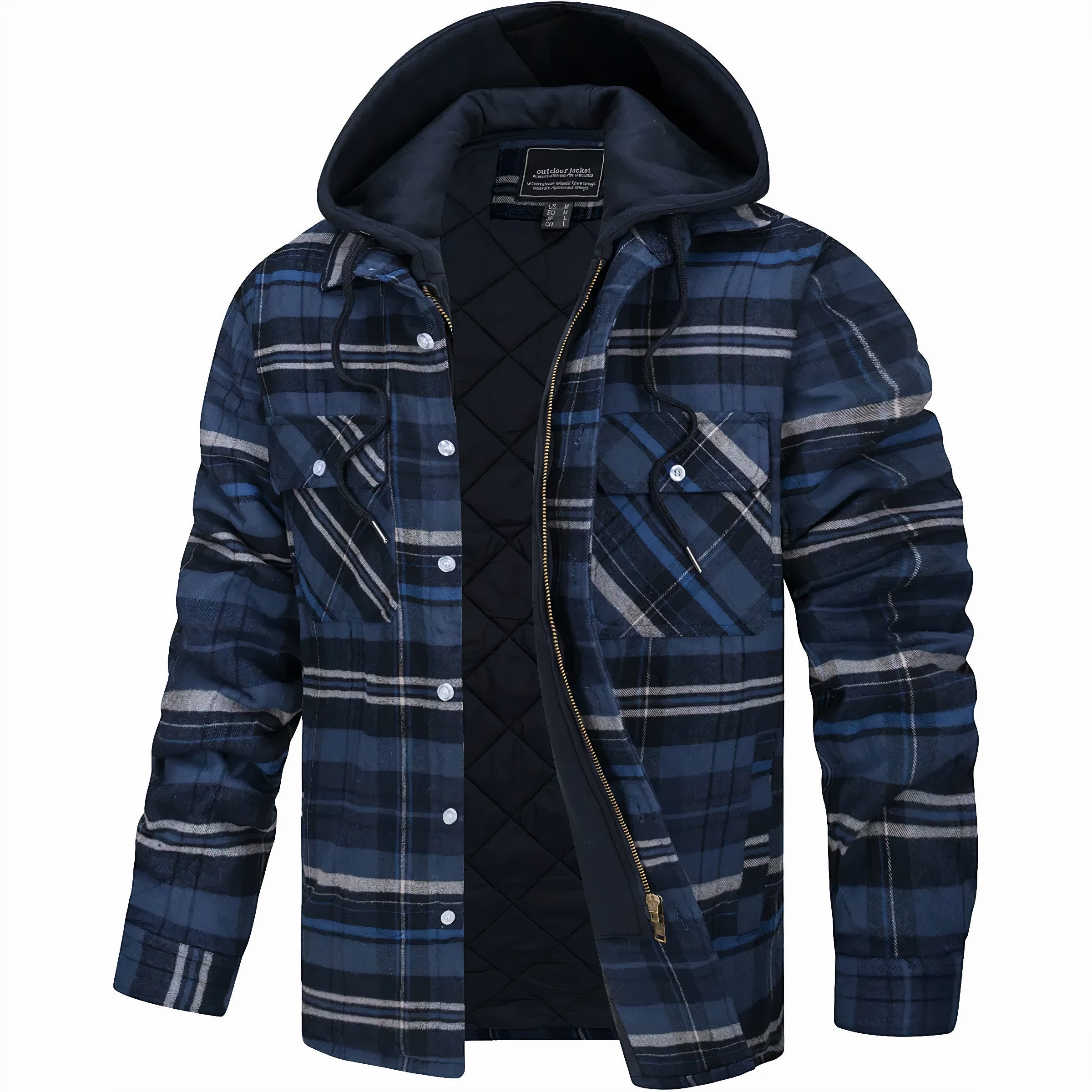 Karl™ | Veste à carreaux avec fermeture éclair