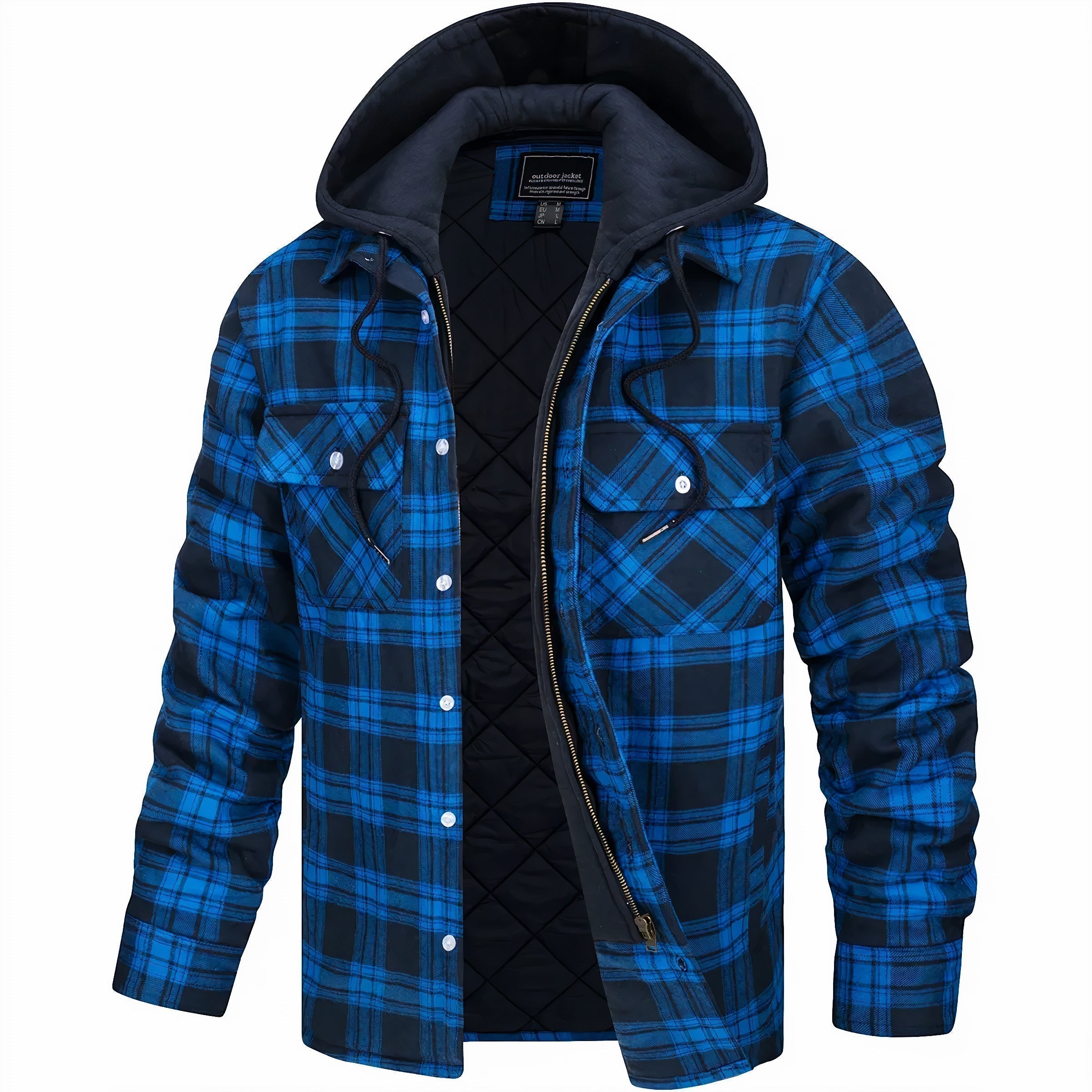 Karl™ | Veste à carreaux avec fermeture éclair