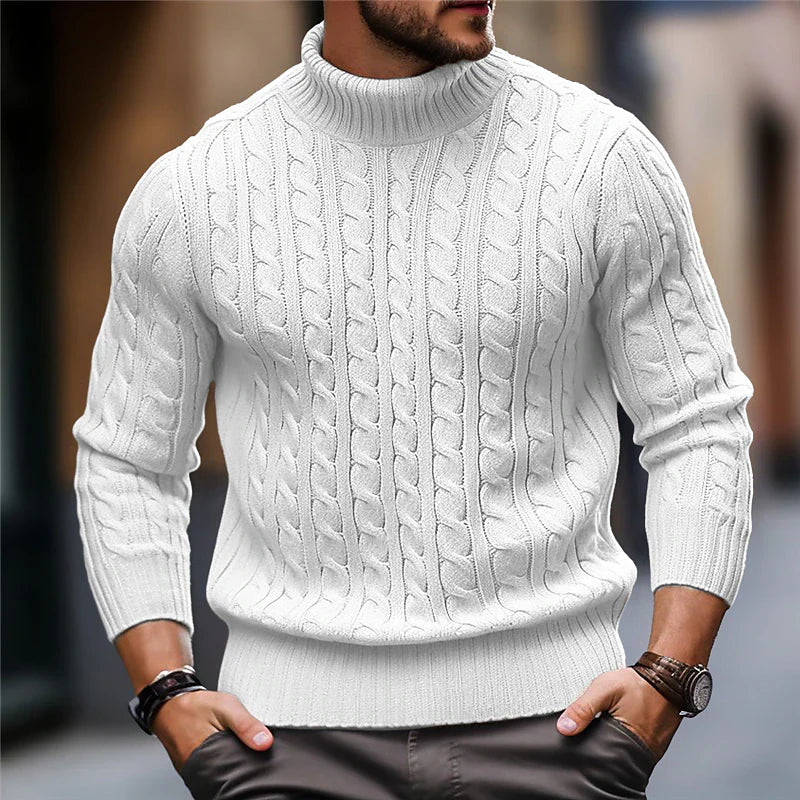 Pull en Maille Câble Premium pour Hommes